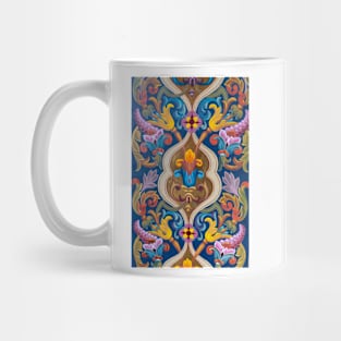 Russian style floral seamless pattern Mug